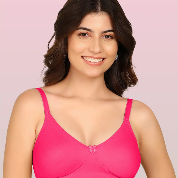 Intimist Bonded T-Shirt Bra (IS-352-Dark Pink)