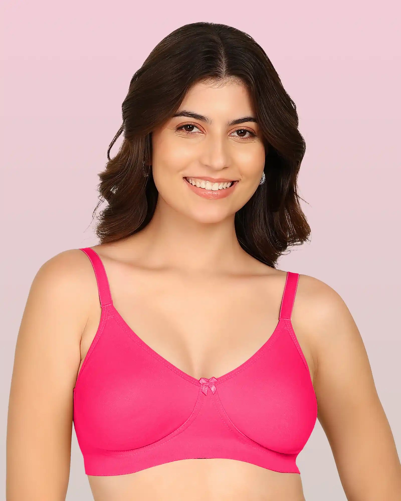 Intimist Bonded T-Shirt Bra (IS-352-Dark Pink)