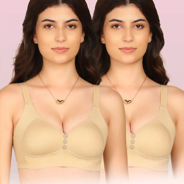 Intimist Easy-Fit Seamless Bonded Padded Minimiser (IS-408-SKIN)(Pack Of 2)