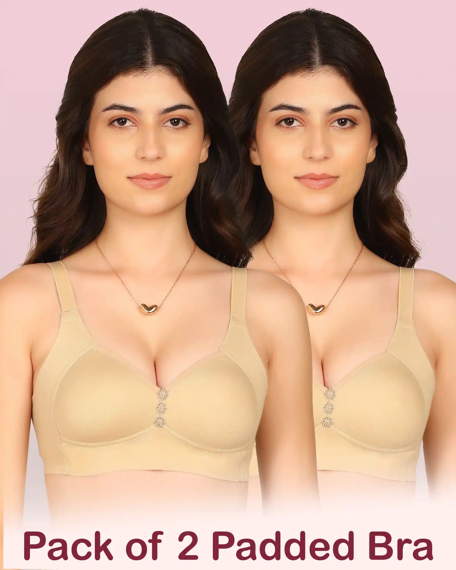 Intimist Easy-Fit Seamless Bonded Padded Minimiser (IS-408-SKIN)(Pack Of 2)