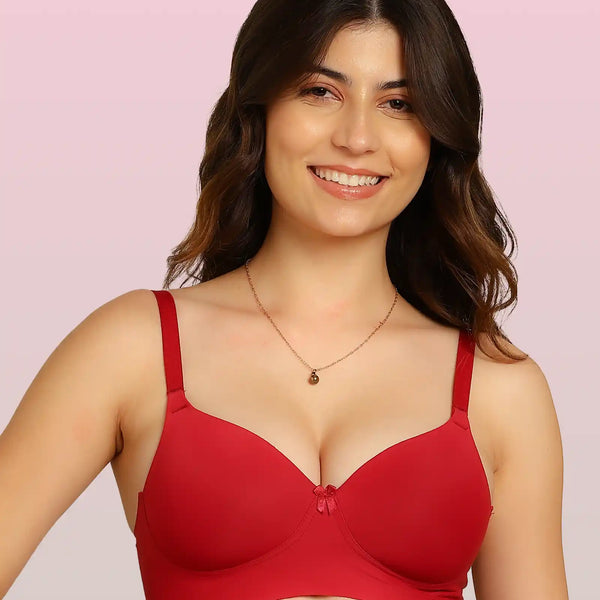 Intimist Bonded Padded Everyday Bra (IS-5991-Wine)