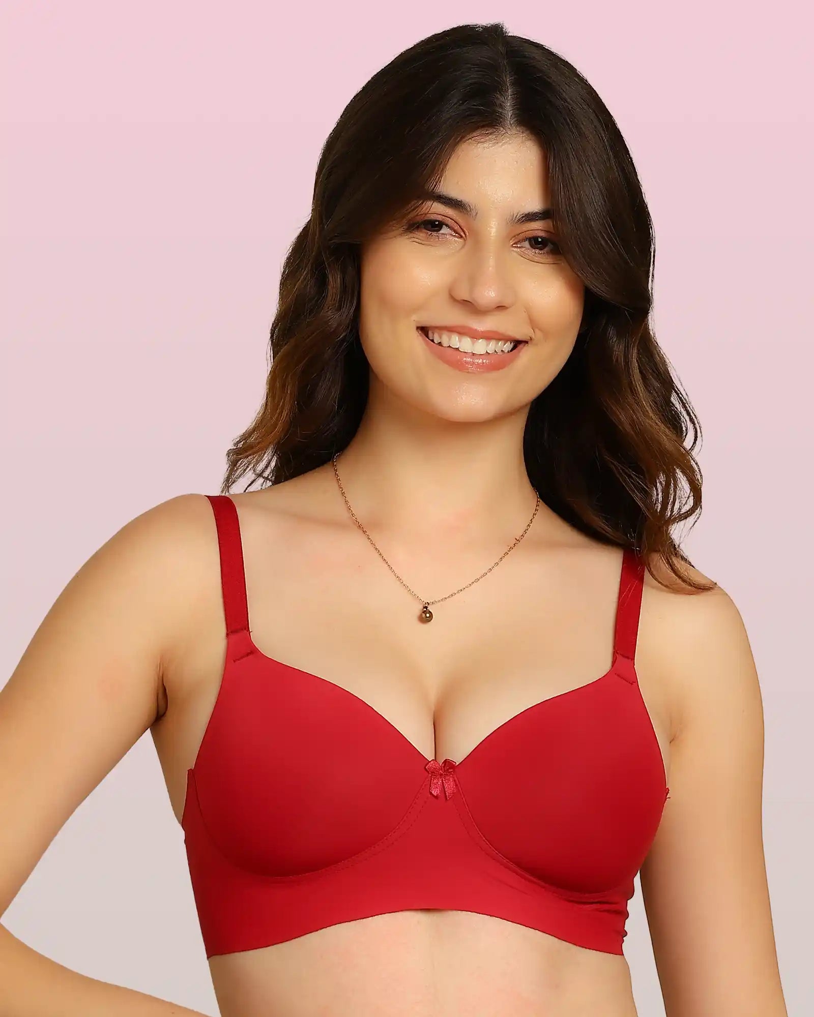 Intimist Bonded Padded Everyday Bra (IS-5991-Wine)