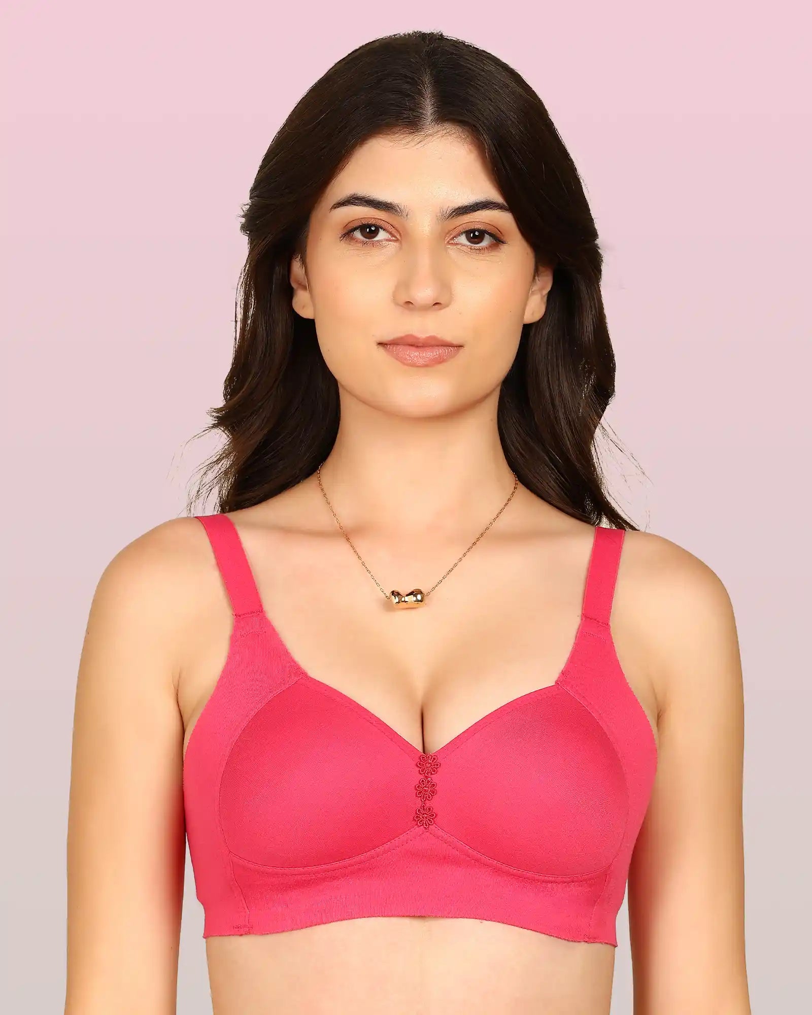 Intimist Bonded Padded Minimiser (IS-408-DARK PINK)