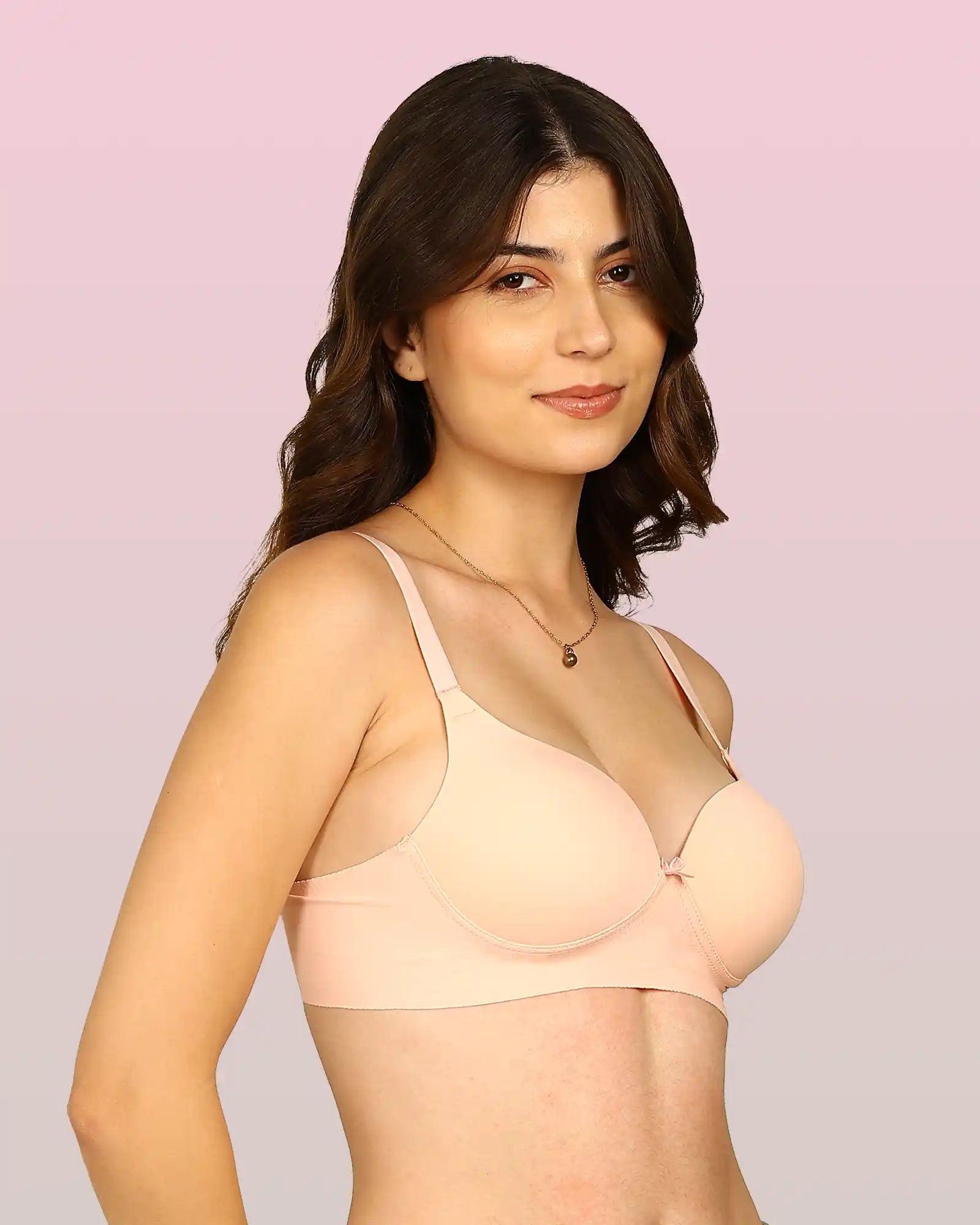 Intimist Bonded Maximiser Bra (IS-5107-PEACH)