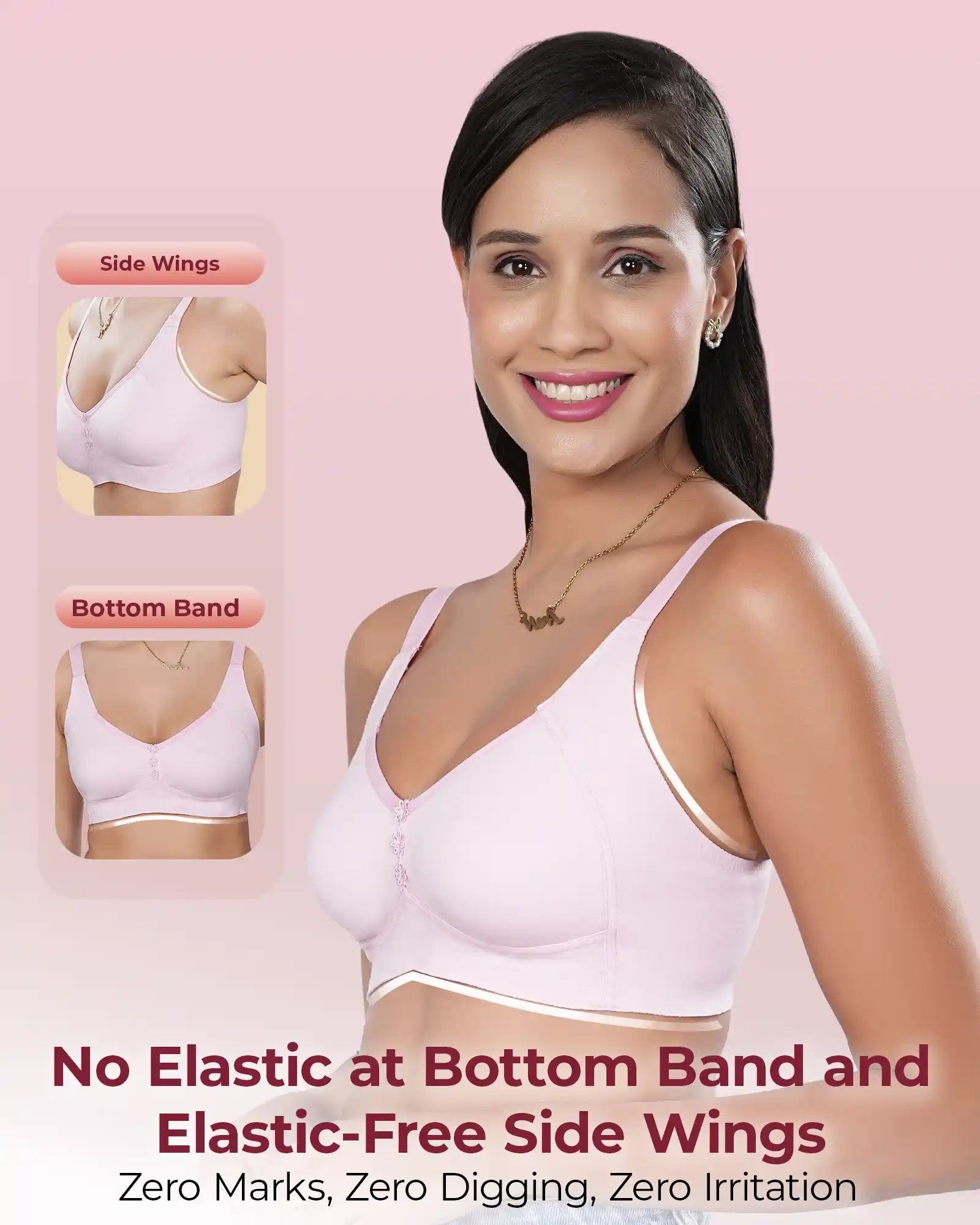 Intimist Bonded Non-Padded Minimiser (IS-405-Pink)