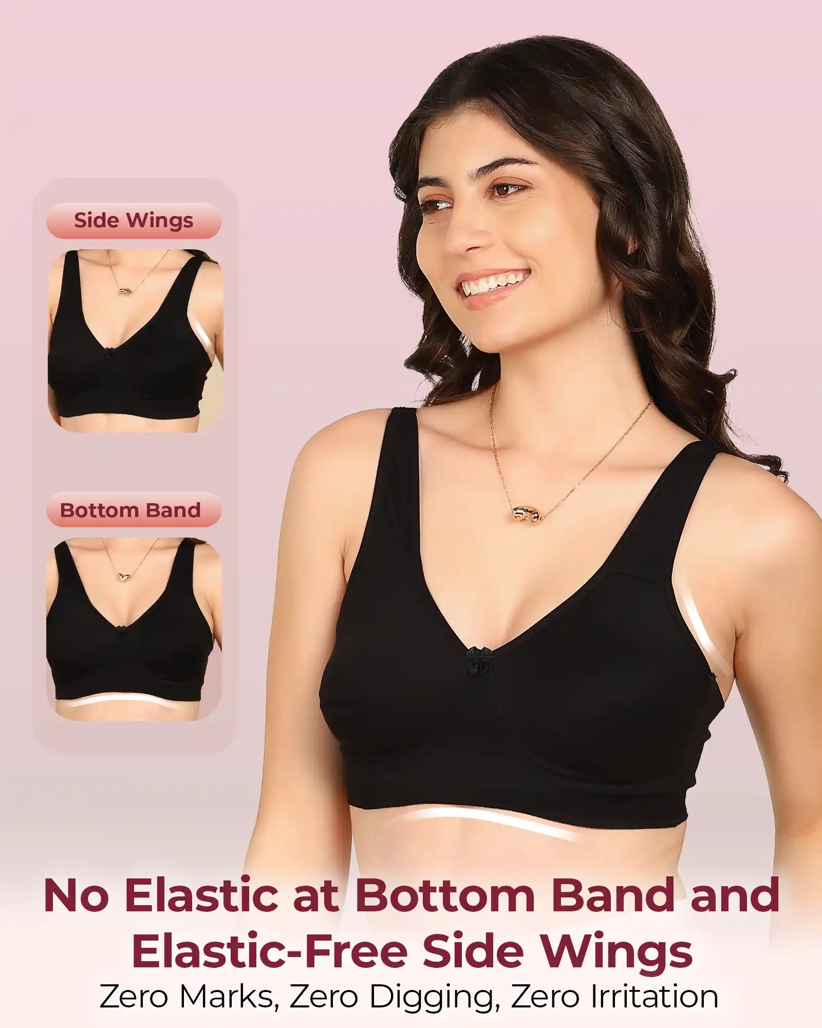 Intimist Bonded Everyday Bra (IS-401-BLACK)