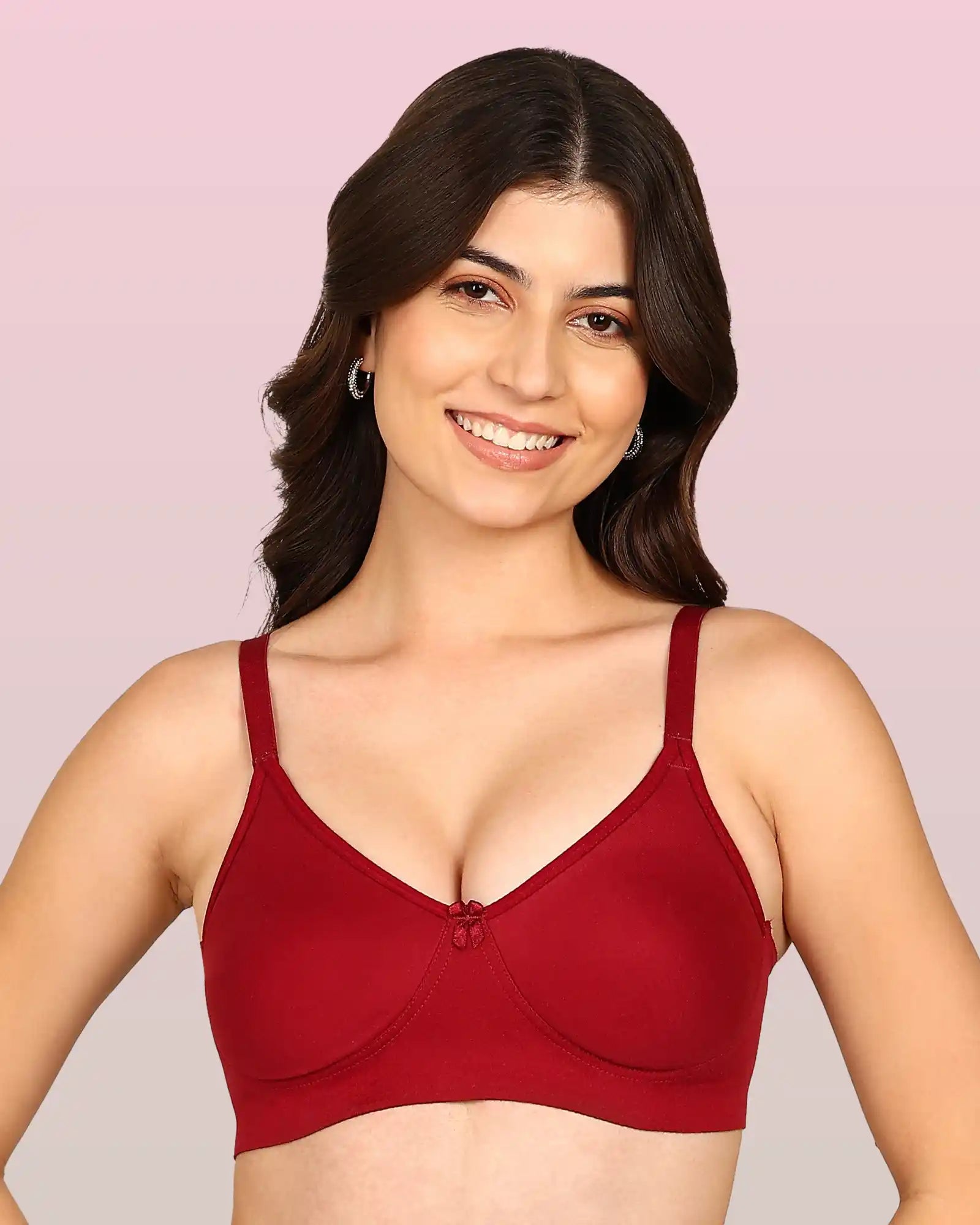 Intimist Bonded T-Shirt Bra (IS-352-Wine)